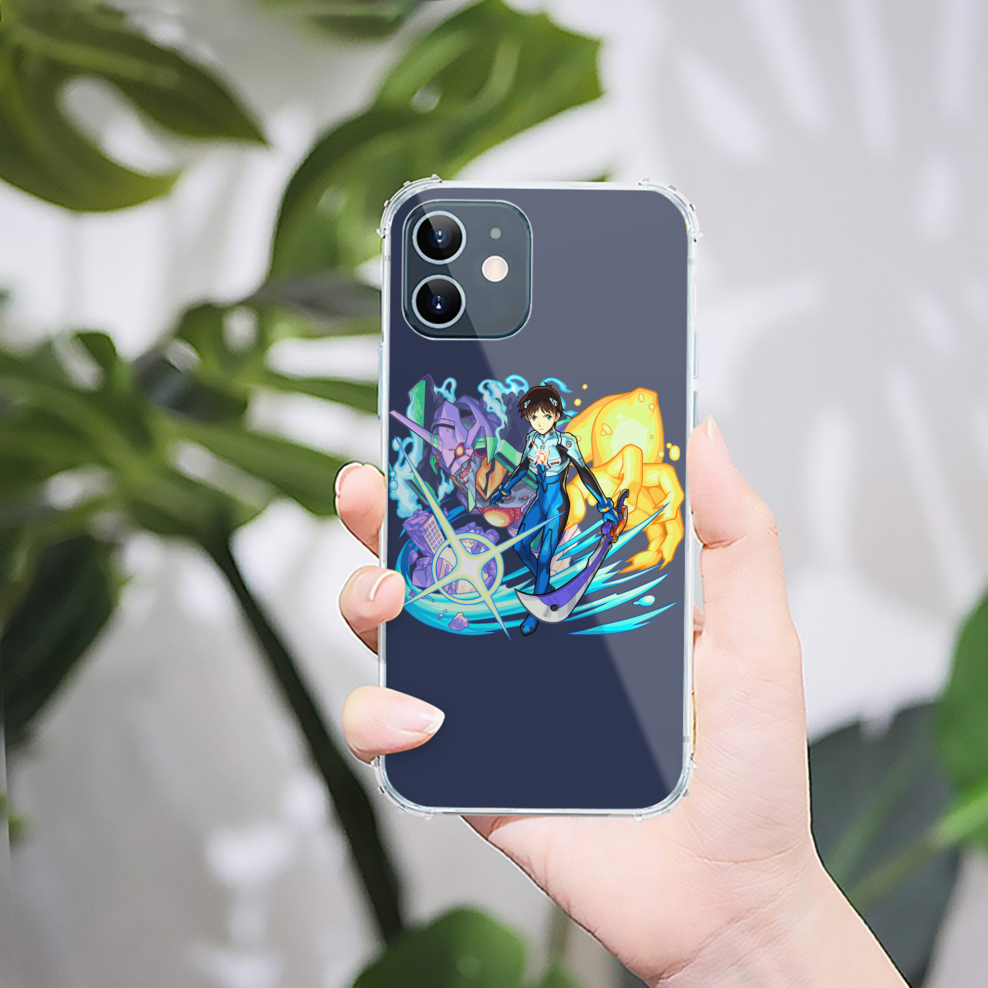 （画像用） EVA 新世紀エヴァンゲリオン 【iPhone 12シリーズ対応】透明スマホケース（クリアソフトケース）